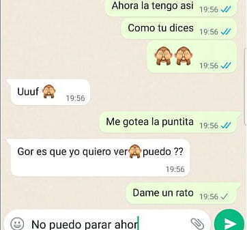 Hablando novia despues cojer parte