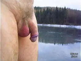 Walking naked on ice