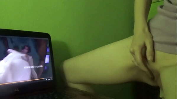 Humping Orgasm while Watching Porn