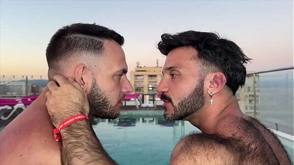 Sweat sulfurous fuck between hairy guys