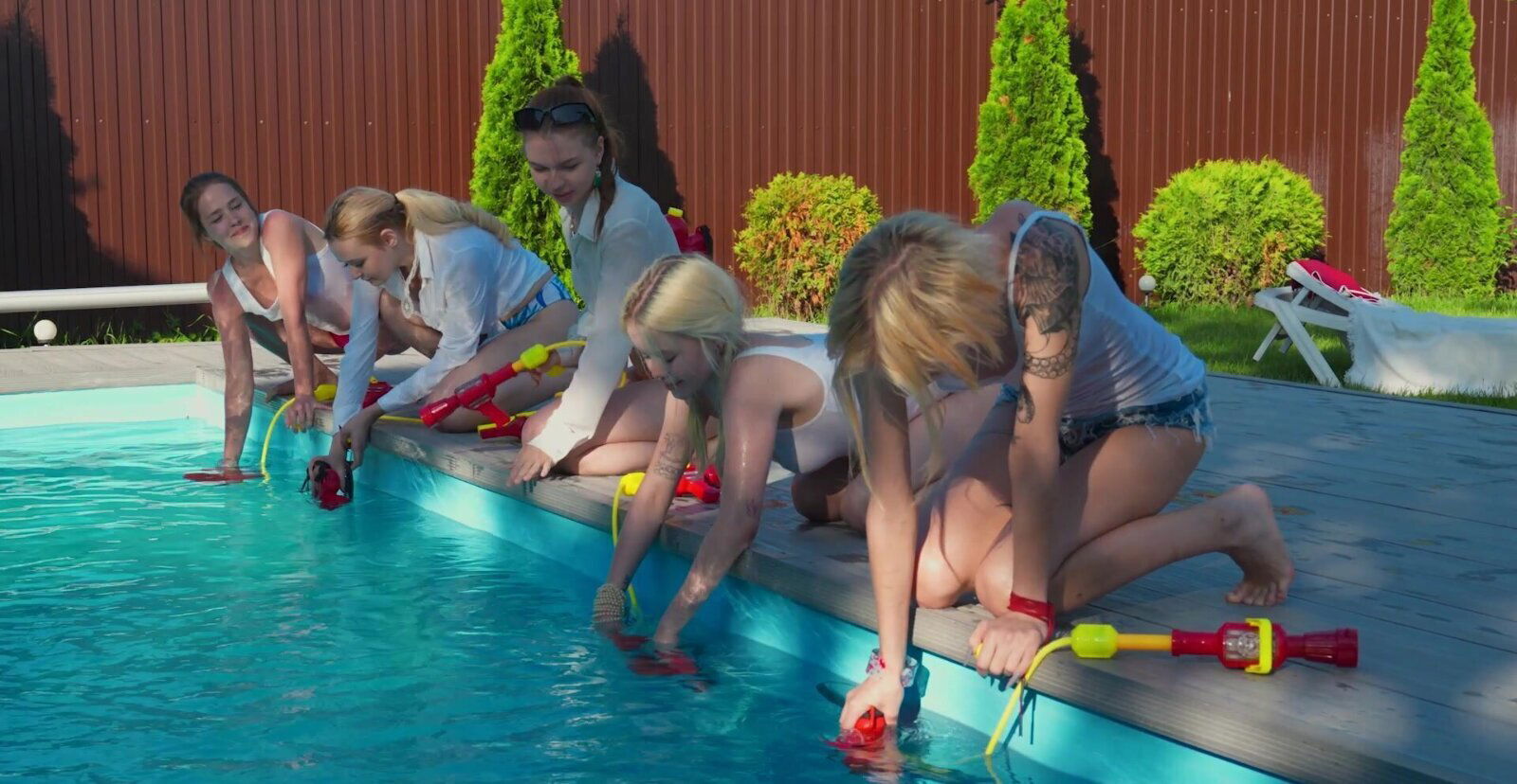 Amazing outdoors video kinky lesbian with Asoka Cloud