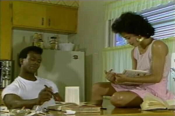 Nina in white lace socks and heels