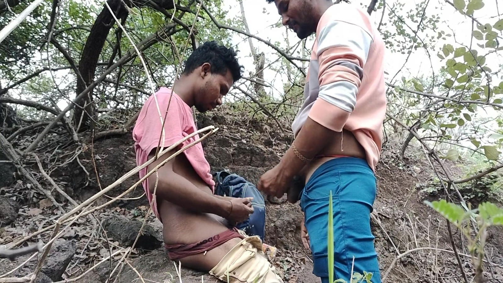 Evening Went Woods With Penis Took Semen