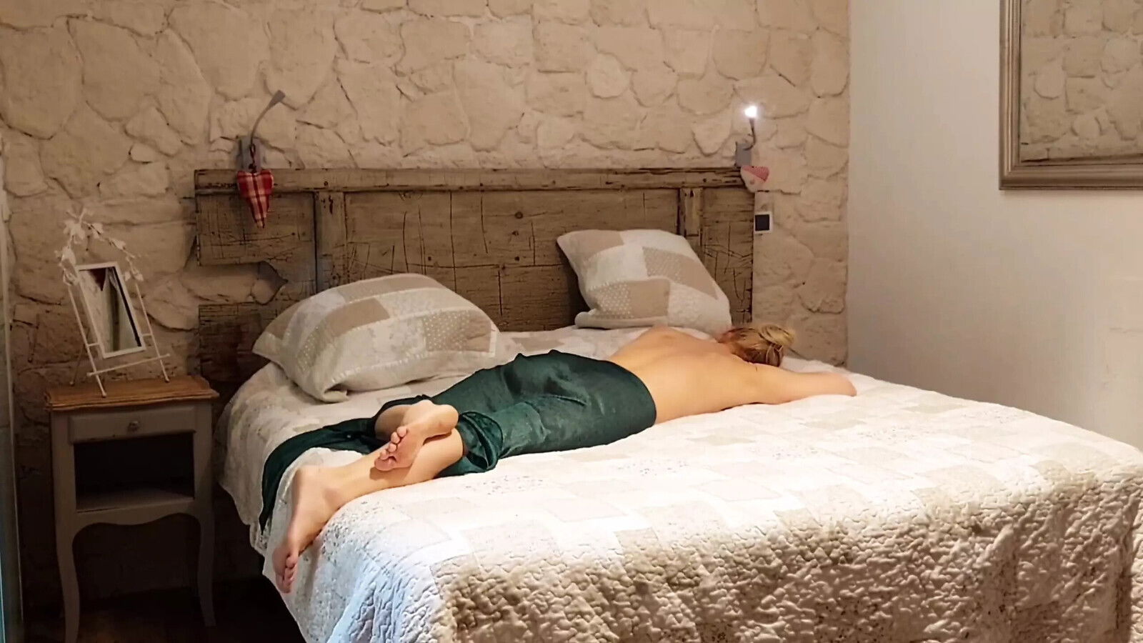 Beautiful blonde mature massage