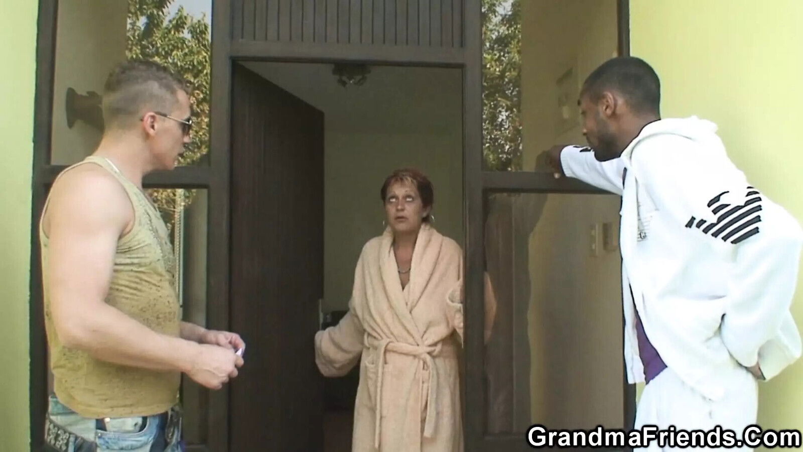 big-cocked guys share granny neighbor