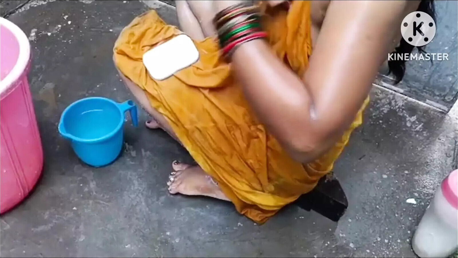 Anita yadav bathing