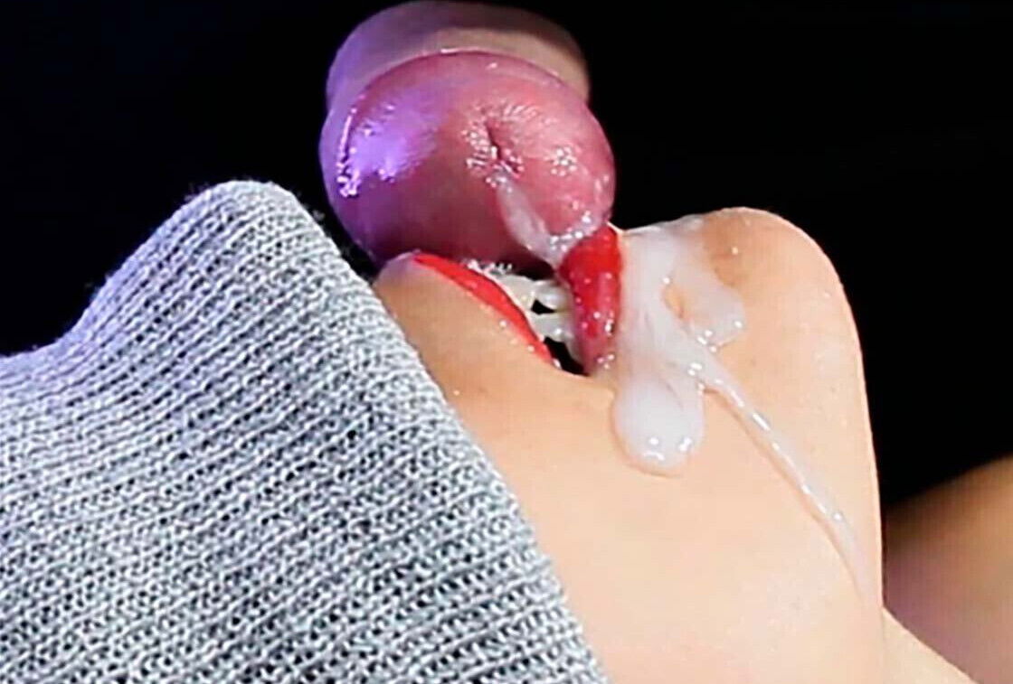 FOREGROUND:: Best Mouth eating Cum! great blowjob