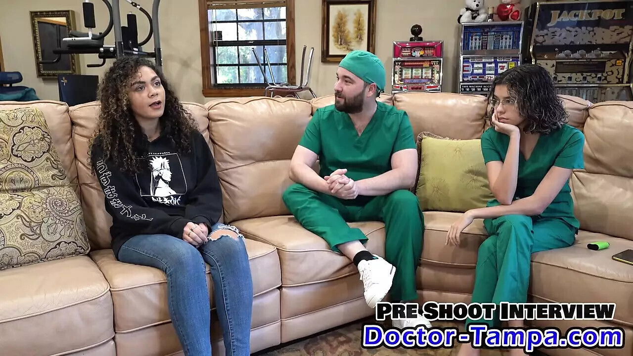 Become Doctor-Tampa, Give Freshman Mara Mandatory Student Physical With Nurse Nicole! Full Movie Only