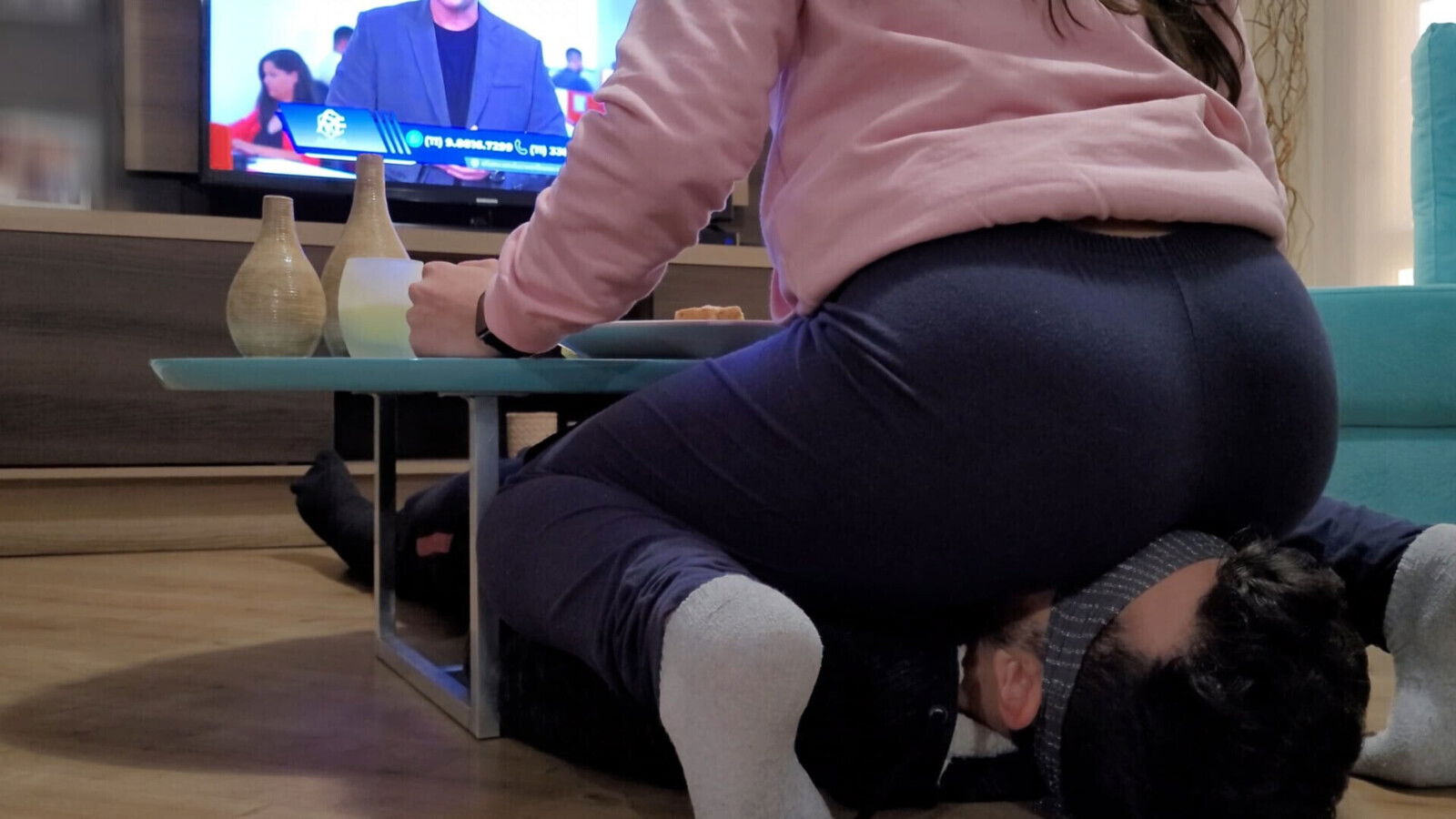 Ignoring farting while serves seat