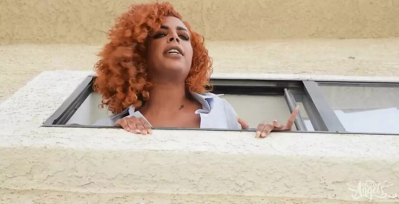 Insatiable Redhead Rubi Maxim Lifts Skirt Front Pierce Teases Fuck TRANS ANGELS