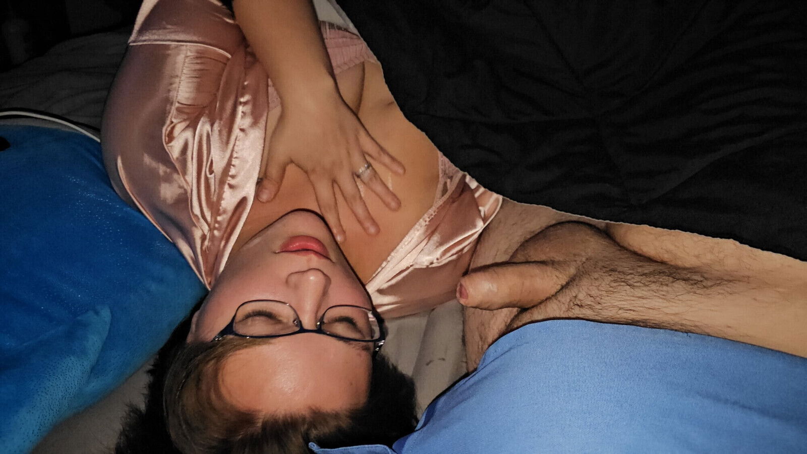 Surprised under covers mouthful thick cumm