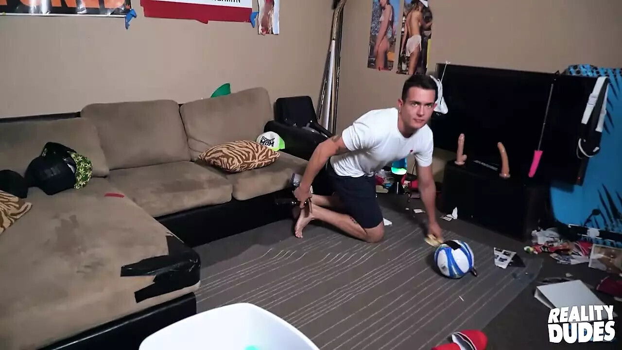 Cute Rico Mendiola Takes Break From Cleaning Mess Take Jay's Dick REALITY DUDES