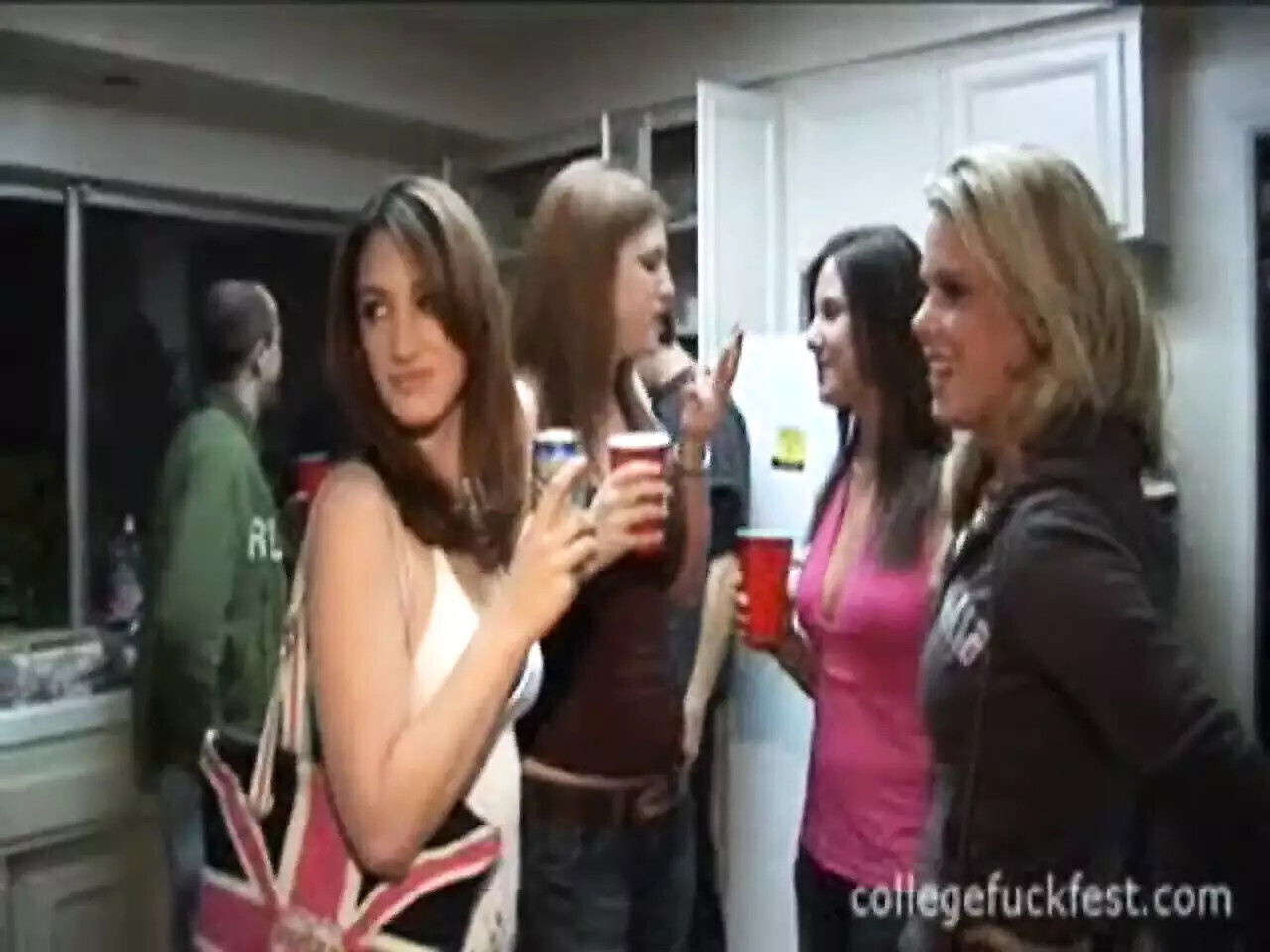 Filthy college teen fucks