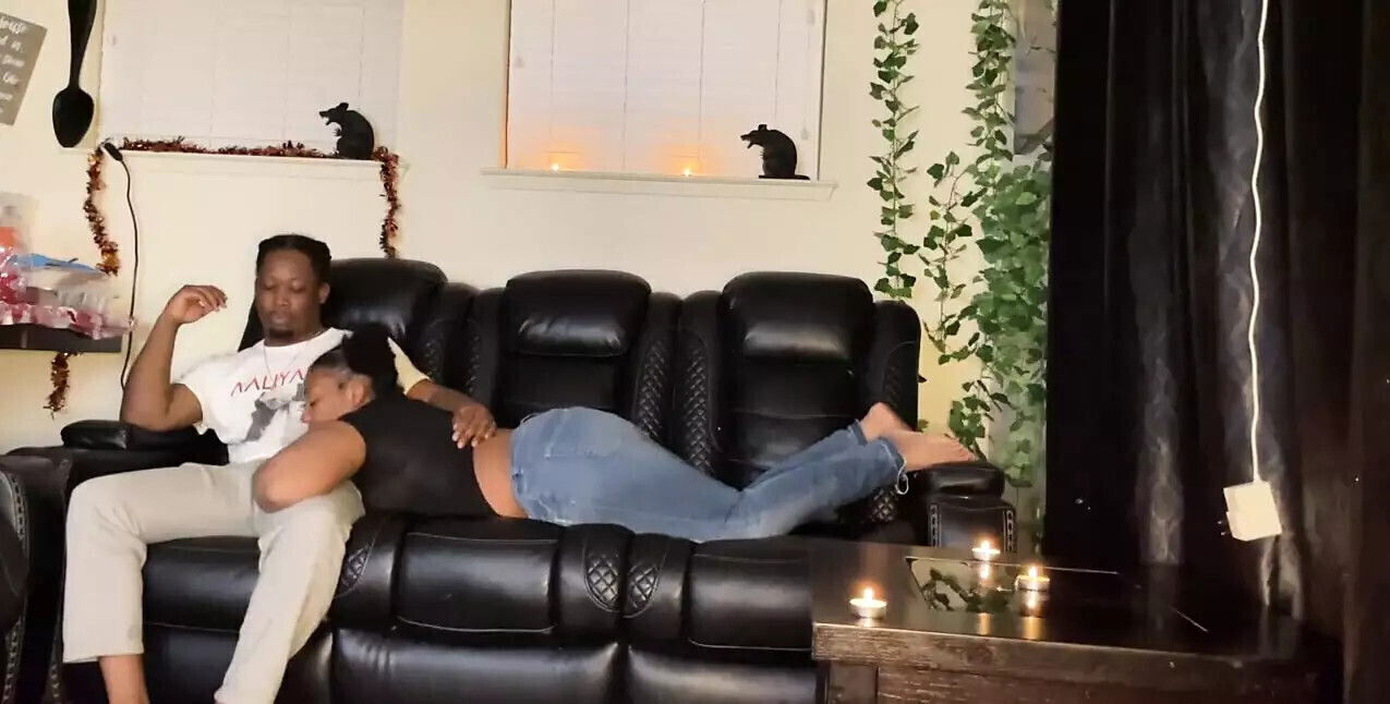 movie night with stepsister gets hand, grabs dick makes over