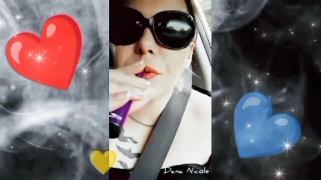 Smoking fetish heavy vaping