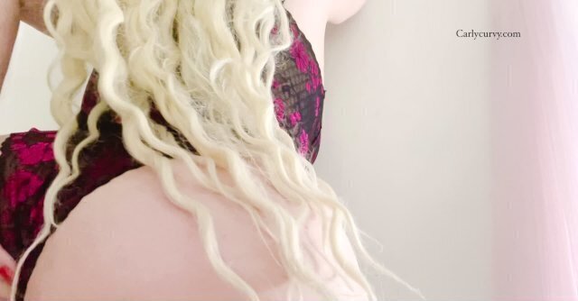 Blonde sexy flower lingerie with toys!