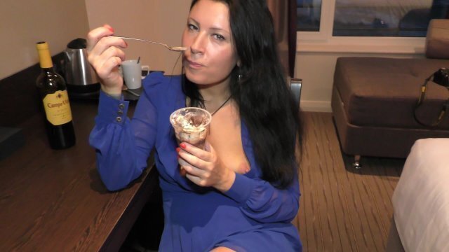 Feed your cum. Milf BadTaha's perfect breakfast food. Milf eats cum. feed POV.