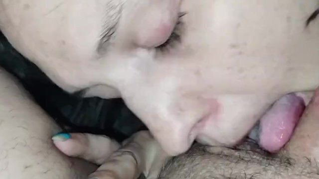 #168 WIFE SUCKING LITTLE DICK BALLS THEN REVERSE COWGIRL LOOK CREAM LIITTE DICK