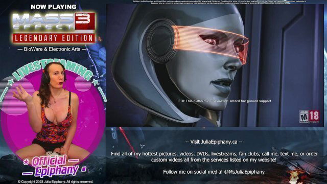Excerpt from livestream Aug/19 playing Mass Effect