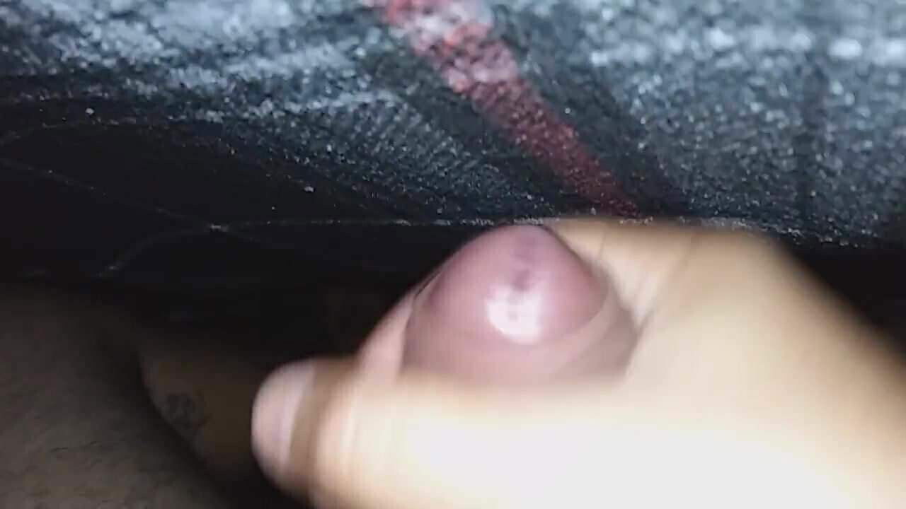 Jerking my Uncut Cock for Grandma