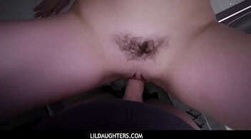 LilDaughters - Skinny Slutty Girl Fucks Her Old M an When He Finds Out stepmom was Cheating