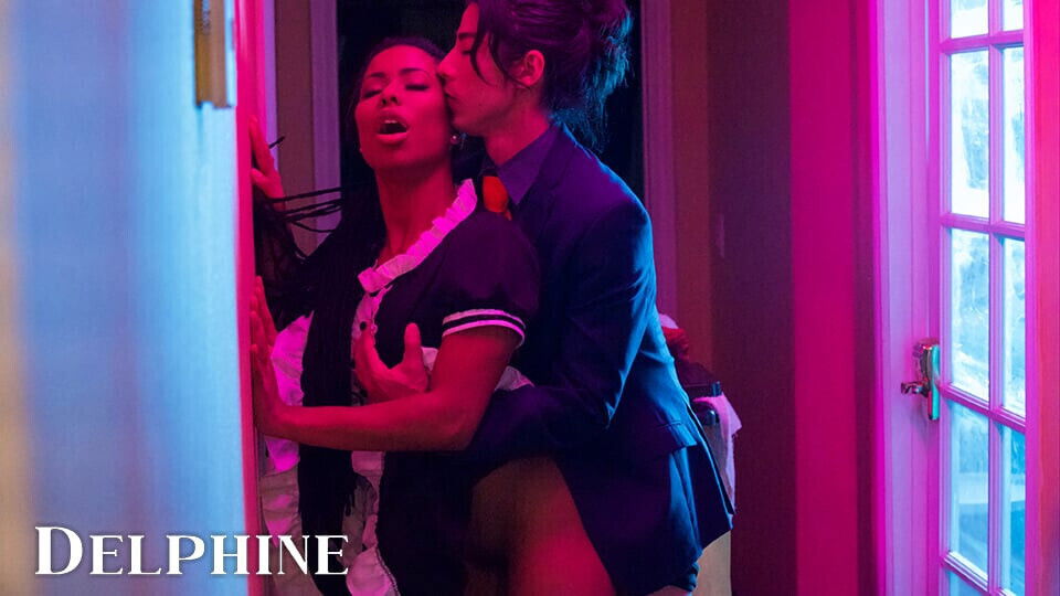 Delphine Films- Sexy Maid Kira Noir Knows Please Customers