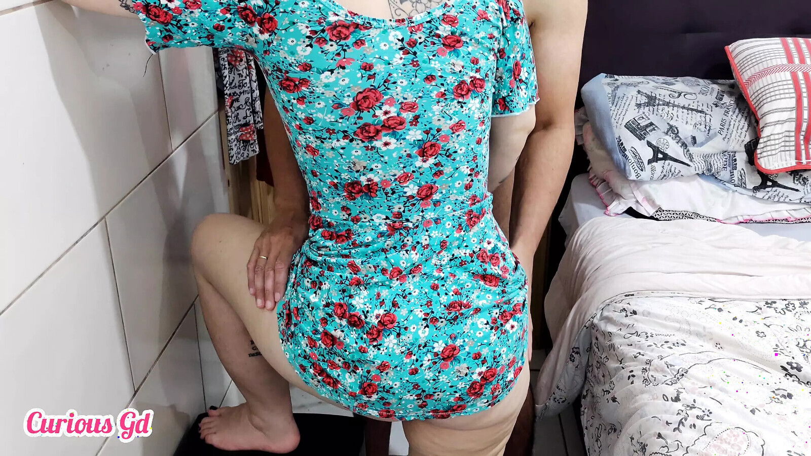 Curious Goddess amateur video milf booty dress panties sitting face licking feet fucking pussy