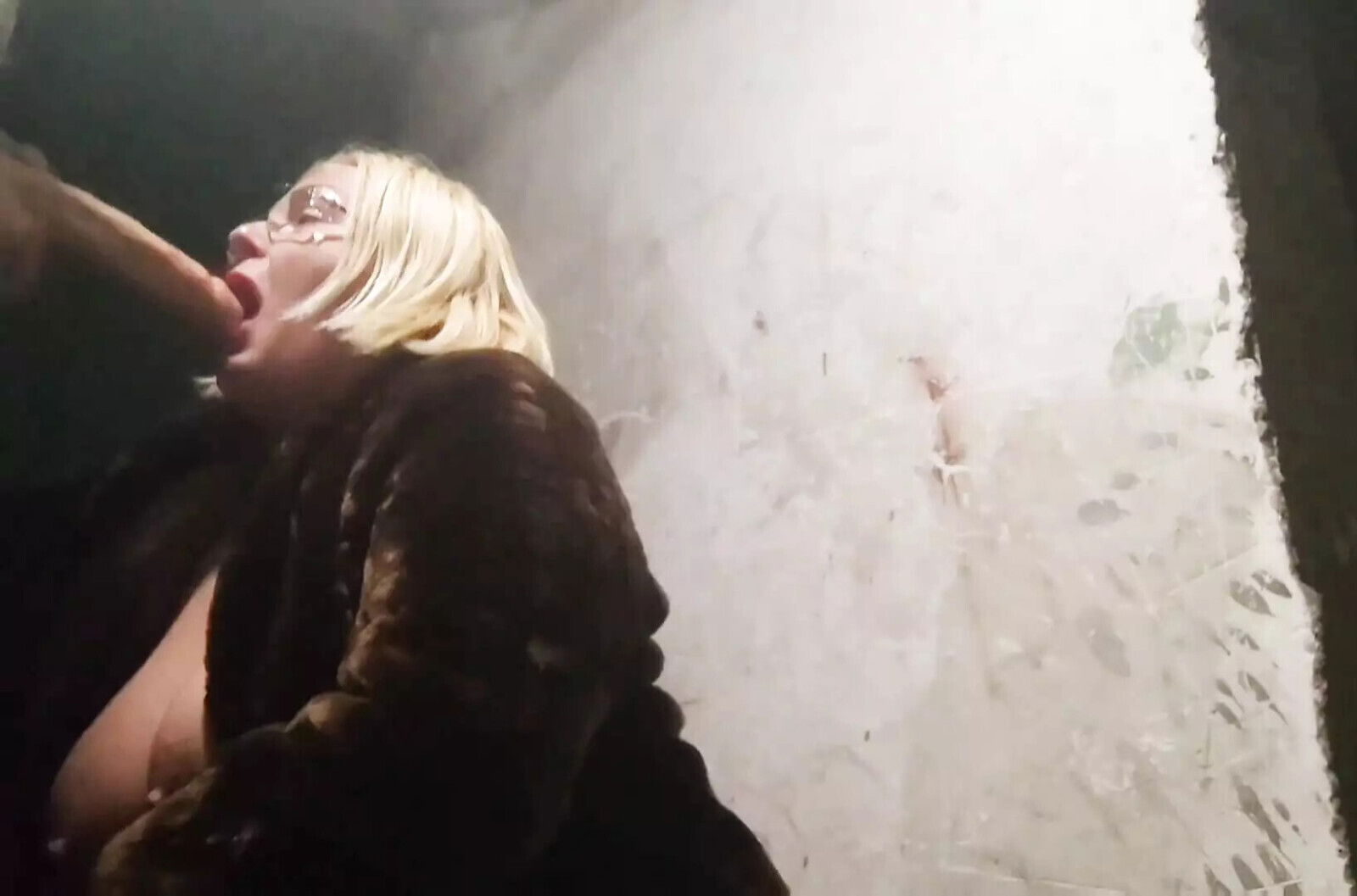 suck fuck step basement elevator