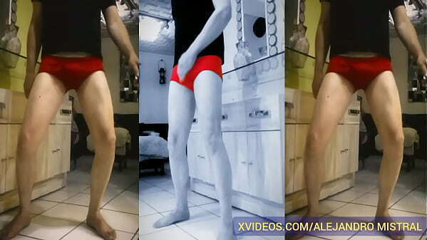 Maduro delgado muestra verga calzones rojos fetiche exhibicionista Alejandro Mistral Video porno er&oacute_tico