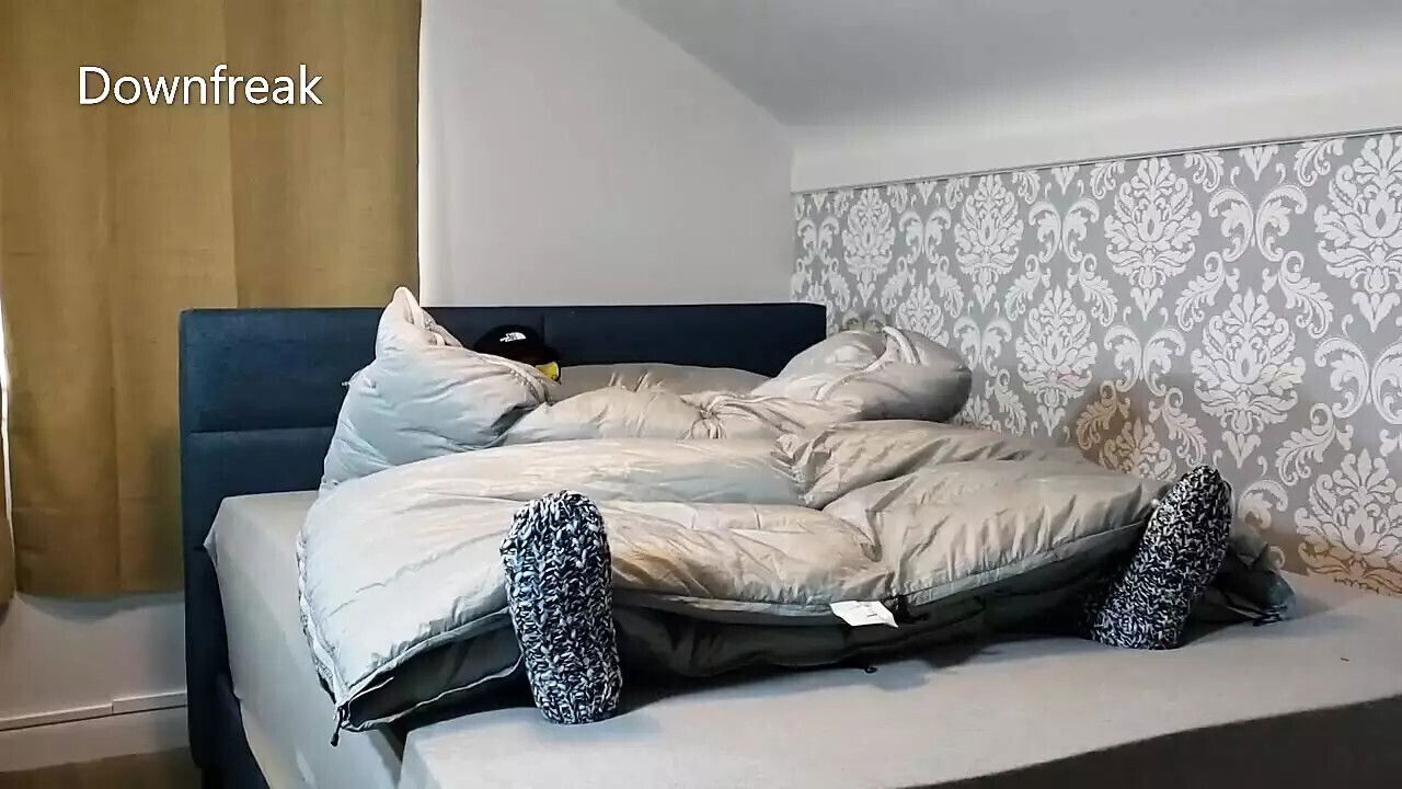 Part Humping Silver Satin Pillows Sleepingbag