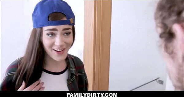 FamilyDirty Brunette Stepsister Proves Stepbrother Lesbian Piper June