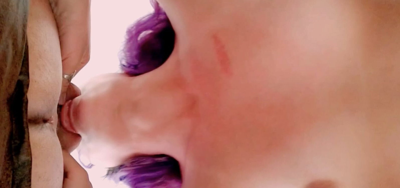 licking, fucking deep throating with oral creampie, swallowing