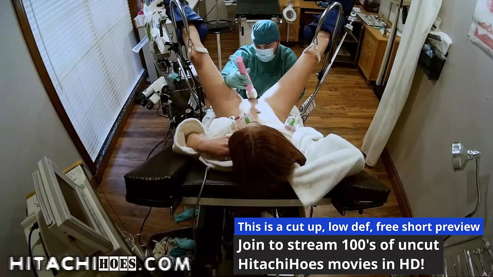 Freshman Rogue Gets Hitachi Magic Wand Orgasms Doctor Tampa During Physical College HitachiHoesCom