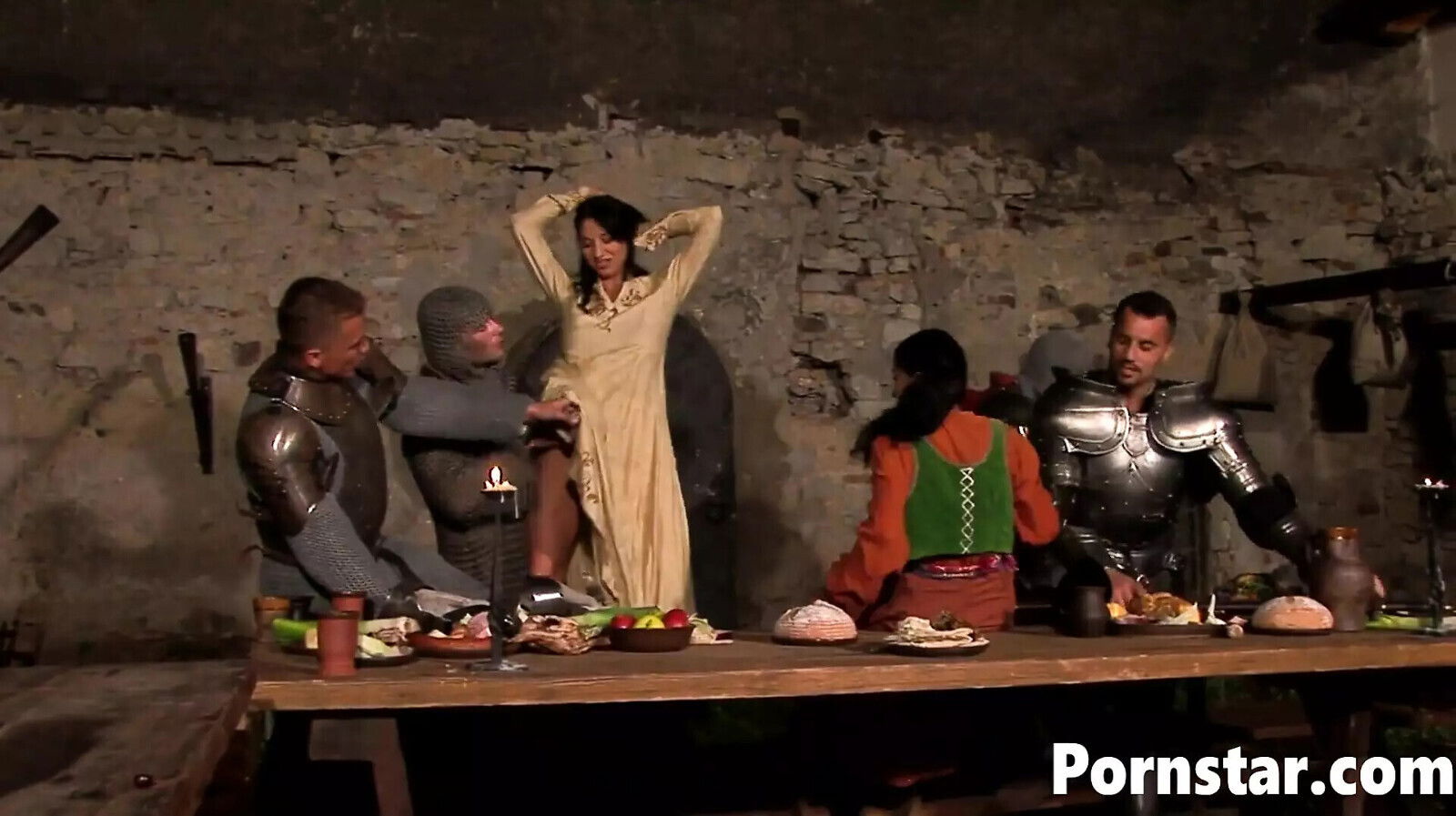 Janet friends enjoys hardcore outdoor orgy