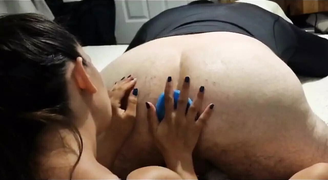 Mistress Stretches Slaves Asshole with Huge Dildo