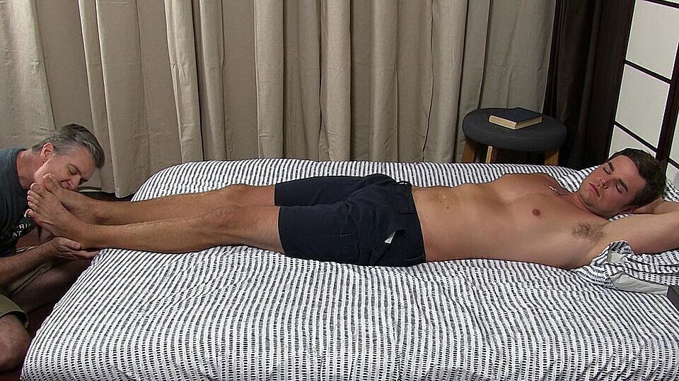 Brian Foot Worshiped In His Sleep - Brian