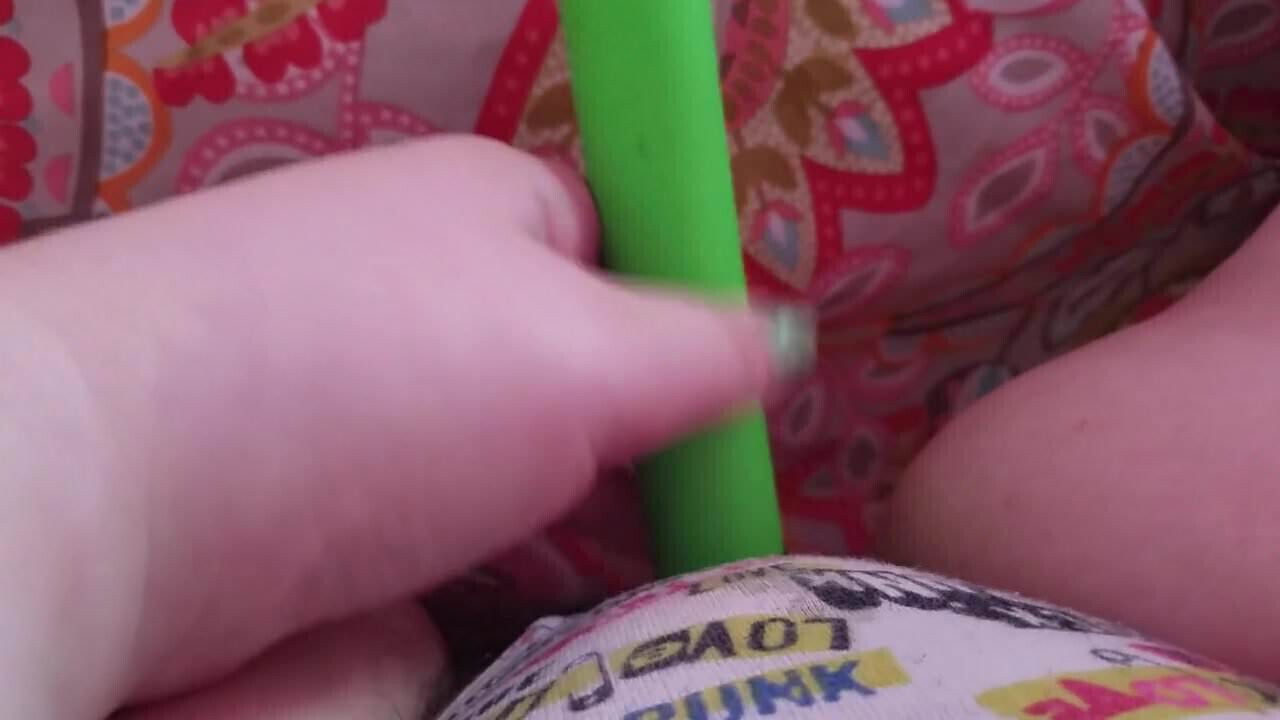 Moaning play over panties