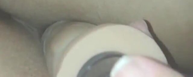 wife masturbating with dildo