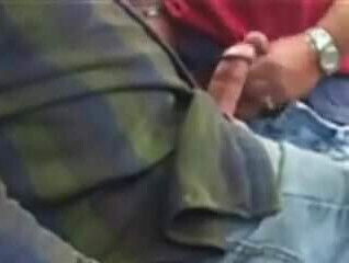 Double outdoor wanking