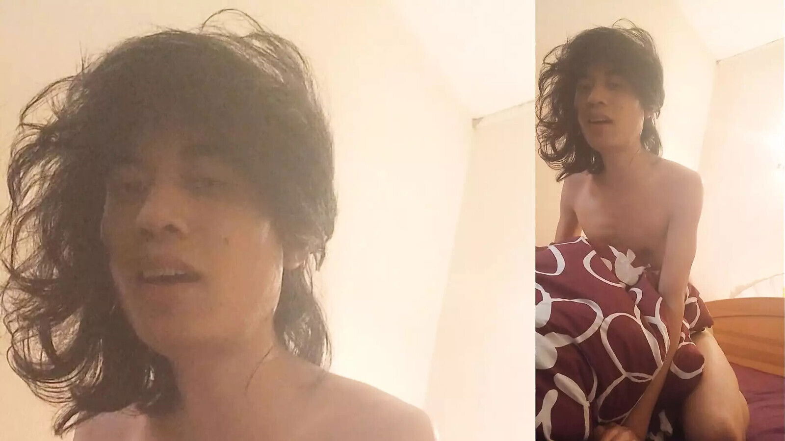 Fuck drink cum, horny twink moaning, rolling, loud orgasm, face smiling