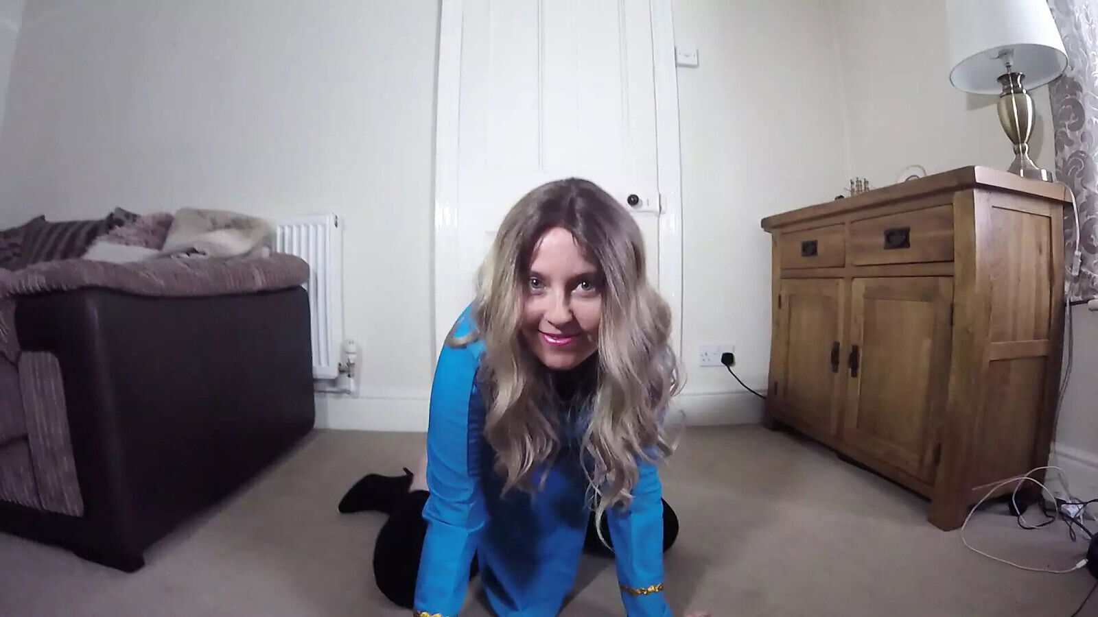 Star Trek Nurse cosplay striptease thigh boots