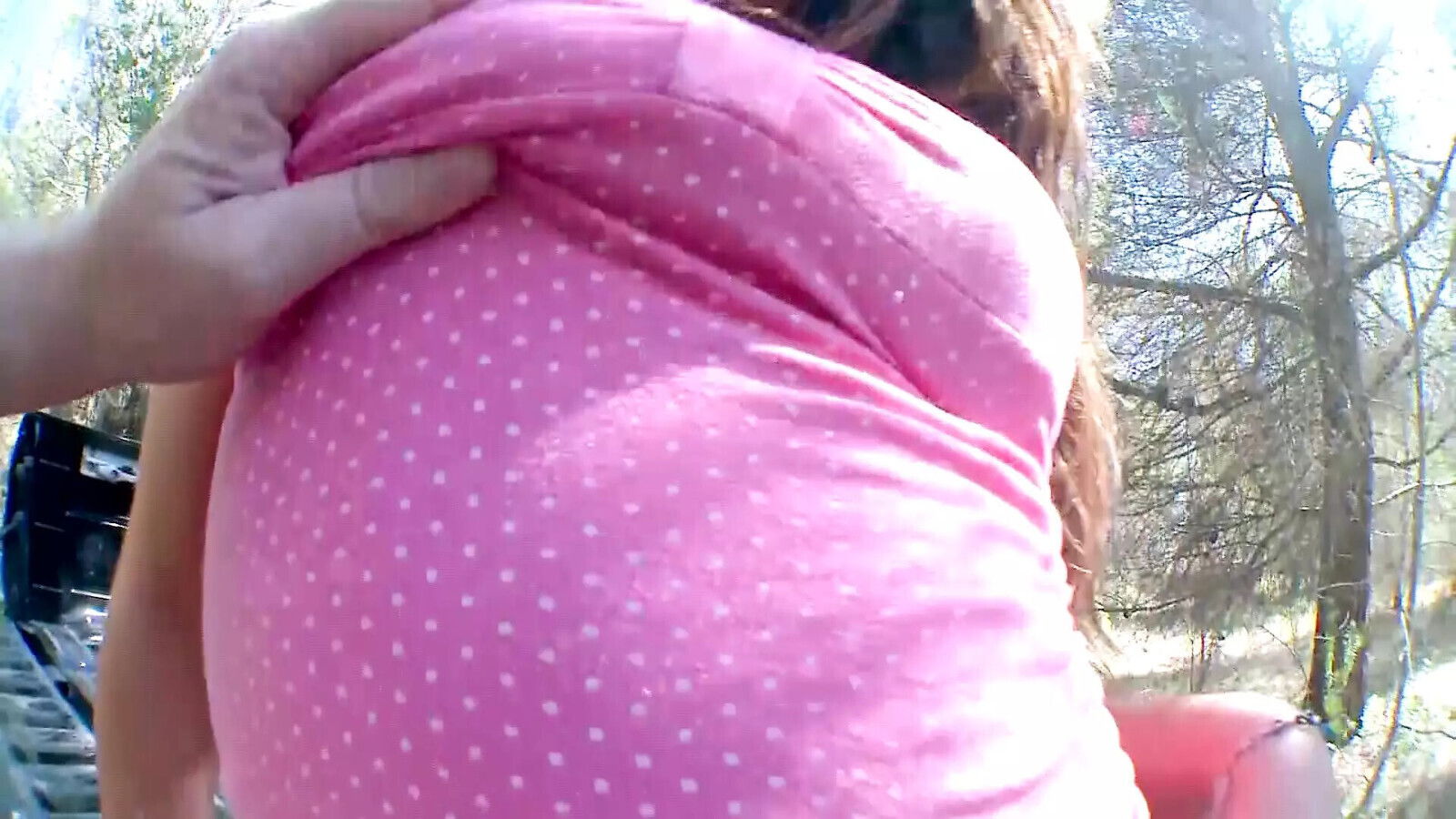 from Germany showing riding skills woods