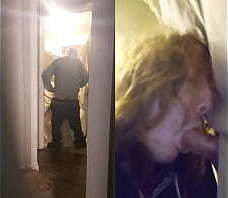 Sucking hot cock at my gloryhole again