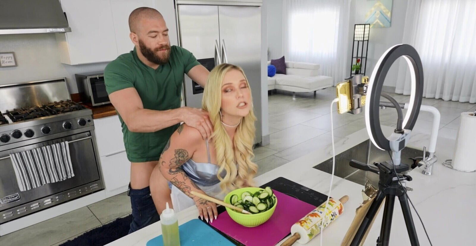 Kali Roses with shaved pussy natural getting fucked