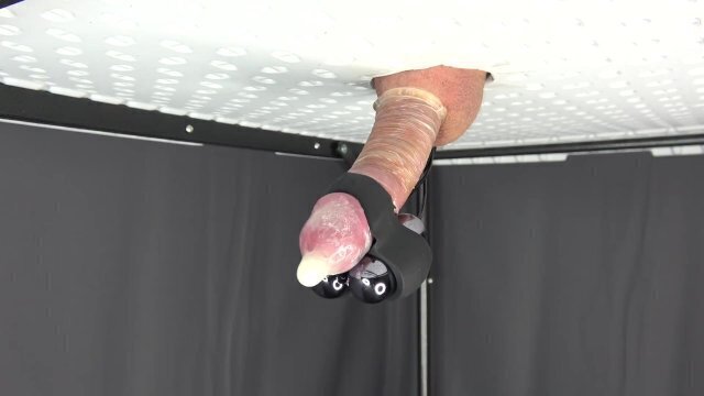 GLORYHOLE MILKING TABLE CUMSHOT WITH CONDOM VIBRATOR HOLY MOLY