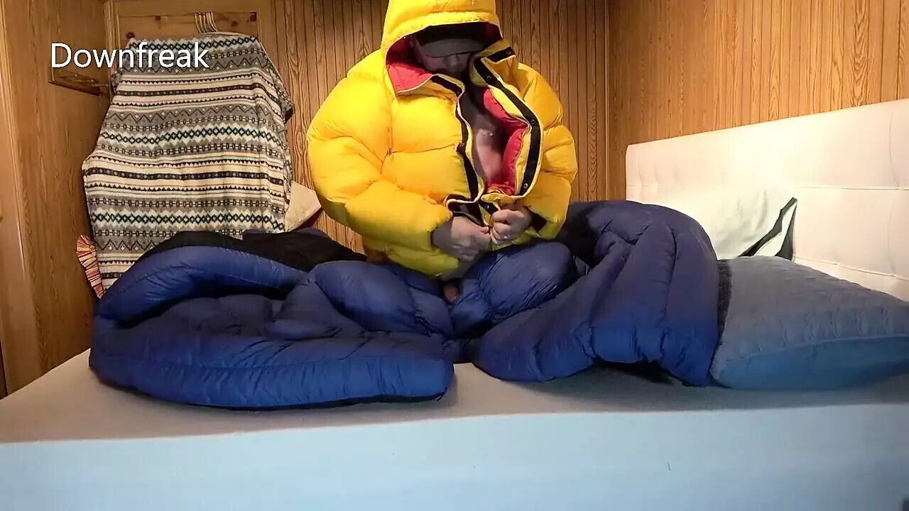 Humping Overfilled Nautica Down Puffer Jacket Until