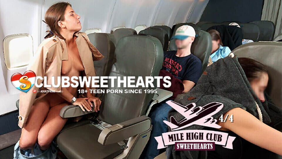 Mile Club Sweetheart Sara Heat Orgasming Flight Backc