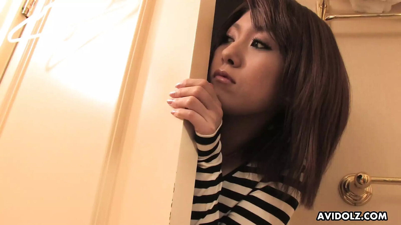 Japanese Saaya Hazuki masturbates sucks dick uncensored.