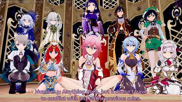 Genshin Impact: Archons Competition Anniversary Edition. (Shogun Raiden, Nahida, Furina, Noelle, Ganyu, Miko, Nilou, Lynette)