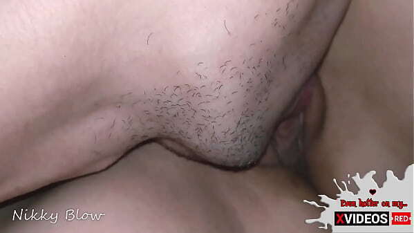 Cuckold hubby licking cleaning pussy after lover`s